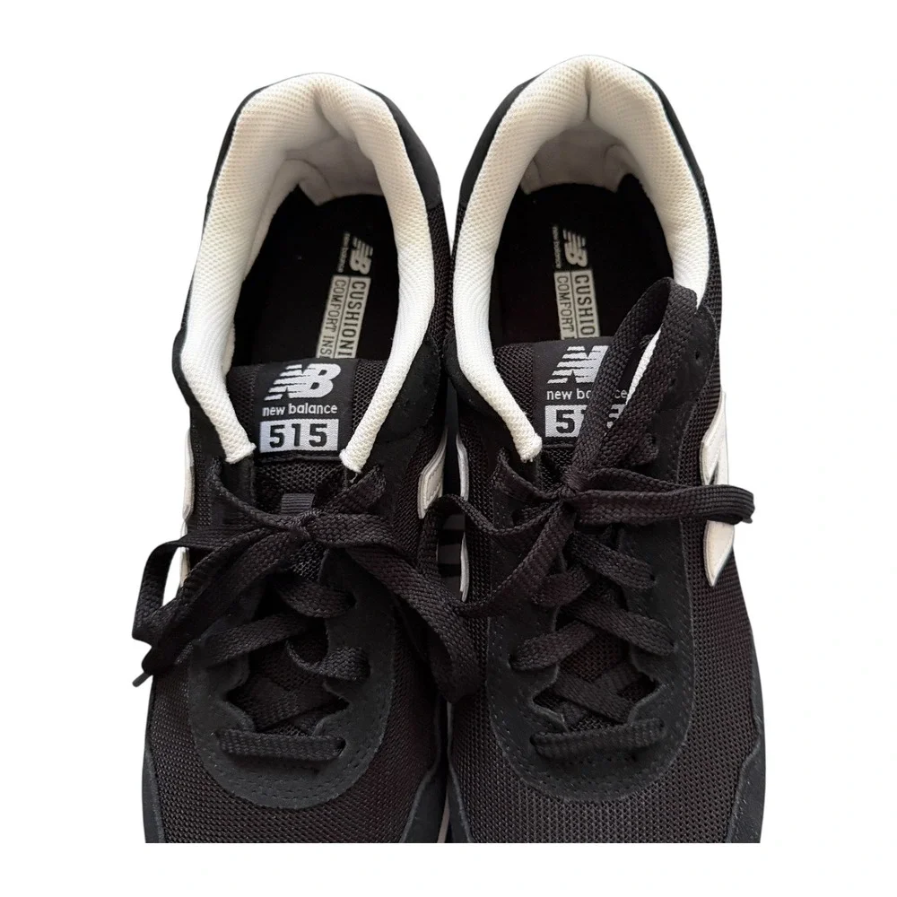New Balance 515 Sneaker Men Size 11 Black White ML515BLK Low Top Running Shoe